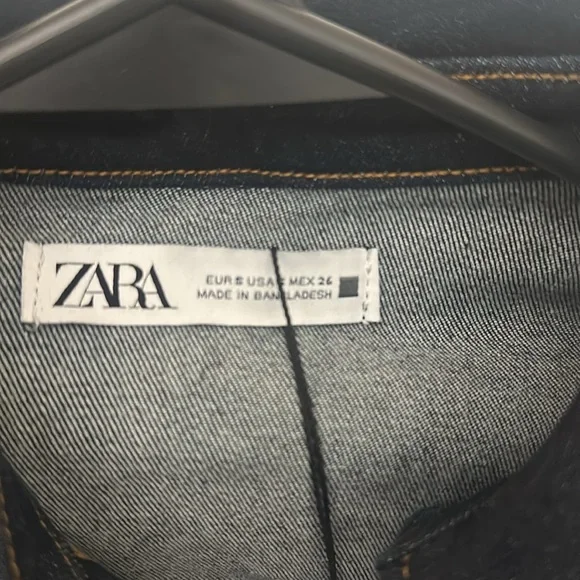 Never Worn Zara Jean button up dress - Picture 3 of 6